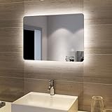 SONNI LED Badspiegel Lichtspiegel LED Spiegel Wandspiegel mit Touch-Schalter badspiegel mit...