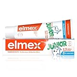 elmex Zahnpasta JUNIOR, 1 x 75 ml - Zahncreme für Kinder von 6-12 Jahren mit mildem Geschmack,...