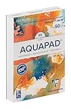 Clairefontaine 975720C - Aquarell Malblock Goldline, 70 Blatt, 300g Zeichenpapier, mittelfein...