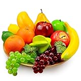 13 Stück Künstliche Früchte Set, Fake Mischung Früchte Für Home Decor, Simulation Obst Set Für...