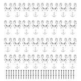 Vaguelly 200 Transparente LED Lichtschlauch Befestigungsclips aus Kunststoff mit 400 Schrauben...