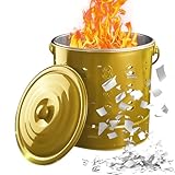 Verbrennungstonne Edelstahl Feuertonne Feuerschales Mit Deckel, Verbrenner Terrassenofen Für...