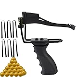 NWIWI Zwille Steinschleuder mit Gummiband Extra Stark Auf 80 cm Dehnen,Professionelle Jagdslingshot...