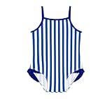 Petit Bateau Baby Mädchen A0CU5 1-teiliger Badeanzug, Blau/Weiß, 6 Monate