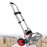 XMTECH Aluminium Sackkarre klappbar 80 kg,Transportkarre Stapelkarre Handkarre Karre,mit...