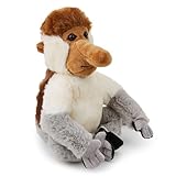 Zappi Co Nasenaffe Plüschtier (25 cm Länge) - Einzigartiges und weiches Dschungeltier,...