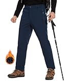 SIHOHAN Outdoorhose Herren Winter Softshellhose - Herren Gefüttert Wanderhose Warm Skihose...