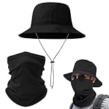 UV-Schutz Sommer Booniehat, Wasserdichter Anglerhut, Breiter Krempe Wanderhut, Outdoor Faltbarer...