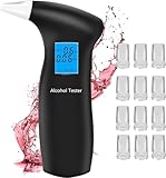 PUTAII Alkoholtester,Polizeigenau Alkoholmessgeräte Promillemessgerät mit 12...
