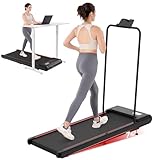 LIKESPORTING Laufband, platzsparendes Laufband mit Bügel, Walking Pad 3-Stufen Neigung,...