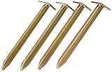 10T PEG IT T25-30SV, 4 x Camping Zelt-Hering aus Stahl T-Profil Erdnagel 25x25x300 mm Zeltnagel