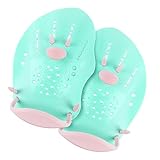 1 Paar Silikon Schwimmen Zubehör Streamline Schwimmen Hand Paddle Training Multiflosse Szenario...