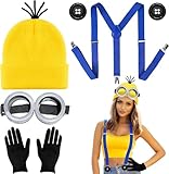 Halloween Kostüm Cosplay Kostüm Halloween Mütze Cosplay Brille Handschuhe Knöpfe Hosenträger...