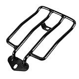 Motorrad Gepäckträger, Qiilu Motorradgepäckträger, Solo Sitz Hhinten Gepäckträger für Harley...