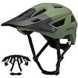 Favoto Mountainbike Fahrradhelm mit Schirm Leicht - Doppelte Inmould Technologie MTB Helm für Damen...