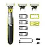 PHILIPS OneBlade 360 Face & Body - elektrischer Rasierer, Trimmer & Bodygroomer, 3x 360 Klingen, 4x...