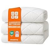 DREAMWAY Bettdecke 155x220 4 Jahreszeiten 2 teilig inklusive Ganzjahresdecke 155x220cm 300gsm +...
