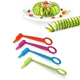 Leddy Living 4-stck Gemseschneider Spiralschneider, geeignet fr kreatives Obst und Gemse in Twist,...