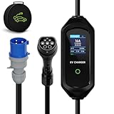 AFYEEV Typ 2 Ladekabel 7kW 5m, Ladekabel Typ 2 Schuko, Tragbares EV Charger, Leistungsanpassung...