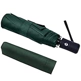 Vicloon Regenschirm, 8 Edelstahl-Rippen Auf-Zu Automatik Taschenschirm mit Schirmtasche,...