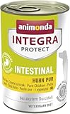 animonda INTEGRA PROTECT Intestinal Huhn Pur (6 x 400 g), Hunde Diätfutter bei Durchfall &...