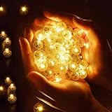 100 Stück LED-Ballons Lichter, Mini Led Licht, Runde LED Ballonlichter, Warmweiß Hochzeit Licht,...