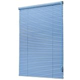 Alu Jalousie Aluminium Jalousette,Blau,25mm Lamellen Metall,Lichtfilter Fensterjalousien,Sonnen- &...