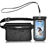 ivoler wasserdichte Tasche Beutel Bauchtasche Schutzhülle mit wasserdichte Handyhülle, Universal...