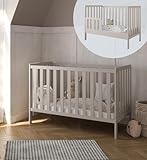 ZEEBRA - Babybett Kinderbett, 2w1 Bett Bambi - Dreistufige Einstellung für Nicht Sitzendes,...