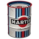 Nostalgic-Art Retro Spardose, 600 ml, Martini – L'Aperitivo Racing Stripes – Geschenk-Idee als...