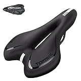 toptrek Fahrradsattel mit überzug Gel MTB Sattel Bequemer Hohl Ergonomisch Fahrradsitz Tourensattel...