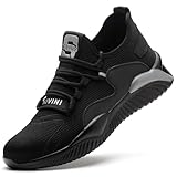 Sicherheitsschuhe Arbeitsschuhe Herren Damen Leicht Atmungsaktiv Sneakers mit Stahlkappe Security...