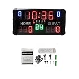 Stoppuhr Batteriebetriebene elektronische Basketball-Anzeigetafel mit Summer, APP-Steuerung...