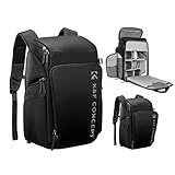K&F Concept Kamerarucksack, Fotorucksack für Fotografen, Kamerarucksack mit 16Zoll-Laptopfach,...