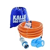 KALLE DAS KABEL CEE Verlängerung Kalle Blue Signal 2,5mm² Winkel Industrie BAU Boot Womo Camping...