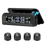 Jansite TPMS Solar-Reifendruckkontrollsystem 22-87 psi, Befestigung an Windschutzscheibe, mit 4...