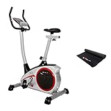 Christopeit Sport Heimtrainer AL 2 Silber inkl. Bodenschutzmatte - 24-Stufig, bis 150kg Gewicht, 9kg...