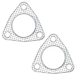 YGQ 2 Zoll Auspuff Dichtungen Auspuffdichtung 3-Schrauben 53 mm Schalldämpferflanschkrümmer...