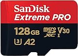 SanDisk Extreme PRO microSDXC UHS-I Speicherkarte 128 GB + Adapter & RescuePRO Deluxe (Für...