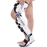 Folding Knee Foot Support Brace, Knee Ankle Foot Supports Orthosis, Adjustable Orthotic Immobiliser...