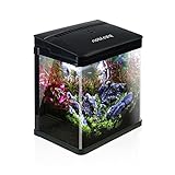 Nobleza - Nano-Fischtank-Aquarium mit LED-Leuchten & Filtersystem, tropischeAquarien, 7 Liter,...