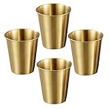 Maigridy 4 x Kinder-Trinkgläser aus Edelstahl, stapelbar und rostbeständig, für Aktivitäten im...