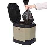 Camping-Toilette für Erwachsene – kompaktes, faltbares Trinkgefäß | Sanitär-Reiseeimer für...
