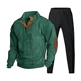 Generisch Jogginganzug Herren|Männer Trainingsanzug|Tracksuit|Sportanzug|Fitness Baumwolle Vintage...