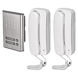 EMOS Audio-Türsprechanlage Set für Zwei Teilnehmer, zur Aufputzmontage, Elegantes Design,...