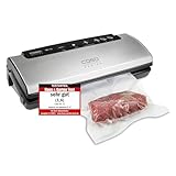 CASO VC15 Vakuumierer – Vakuumgerät, Testurteil Sehr Gut, Lebensmittel bleiben vakuumiert bis zu...