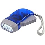 Handbrenner, Gartengeräte, 3 LED Dynamo Taschenlampe für Camping, Wandern, Herbst und Überleben,...