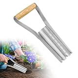 BNGXR Blumenzwiebelpflanzer, Blumenzwiebel Pflanzgefäß, Gartengeräte aus Edelstahl, Lochspaten...