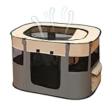 für Kätzchen – Laufstall für Welpen im Innenbereich | Faltbares Bett Käfig atmungsaktiv für...