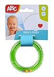 Simba ABC Ringrassel, Babyspielzeug, mit bunten Rasselperlen, Riffelung und Prägung zum Fühlen,...